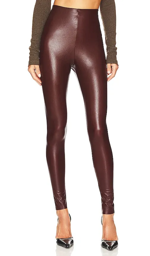 Commando Faux Leather Legging in Wine