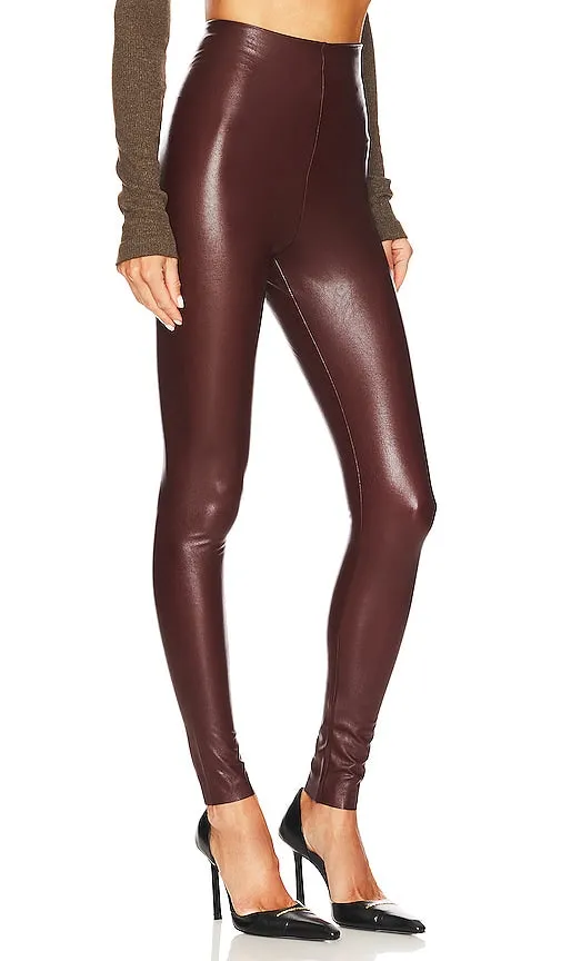 Commando Faux Leather Legging in Wine