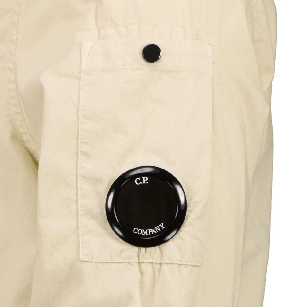Gabardine Zip Up Lens Overshirt