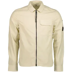 Gabardine Zip Up Lens Overshirt