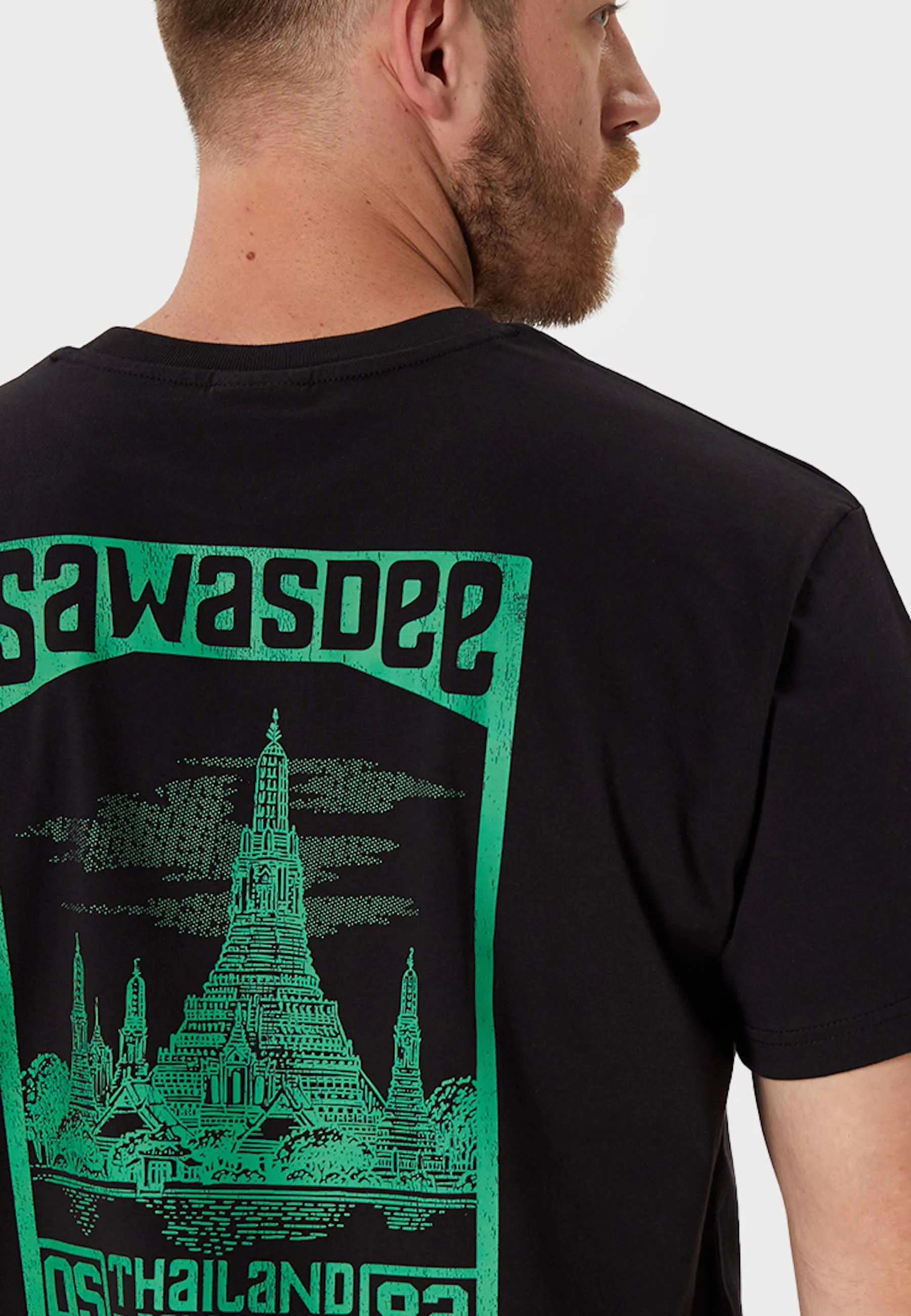 SawadTee Backprint T-Shirt Black