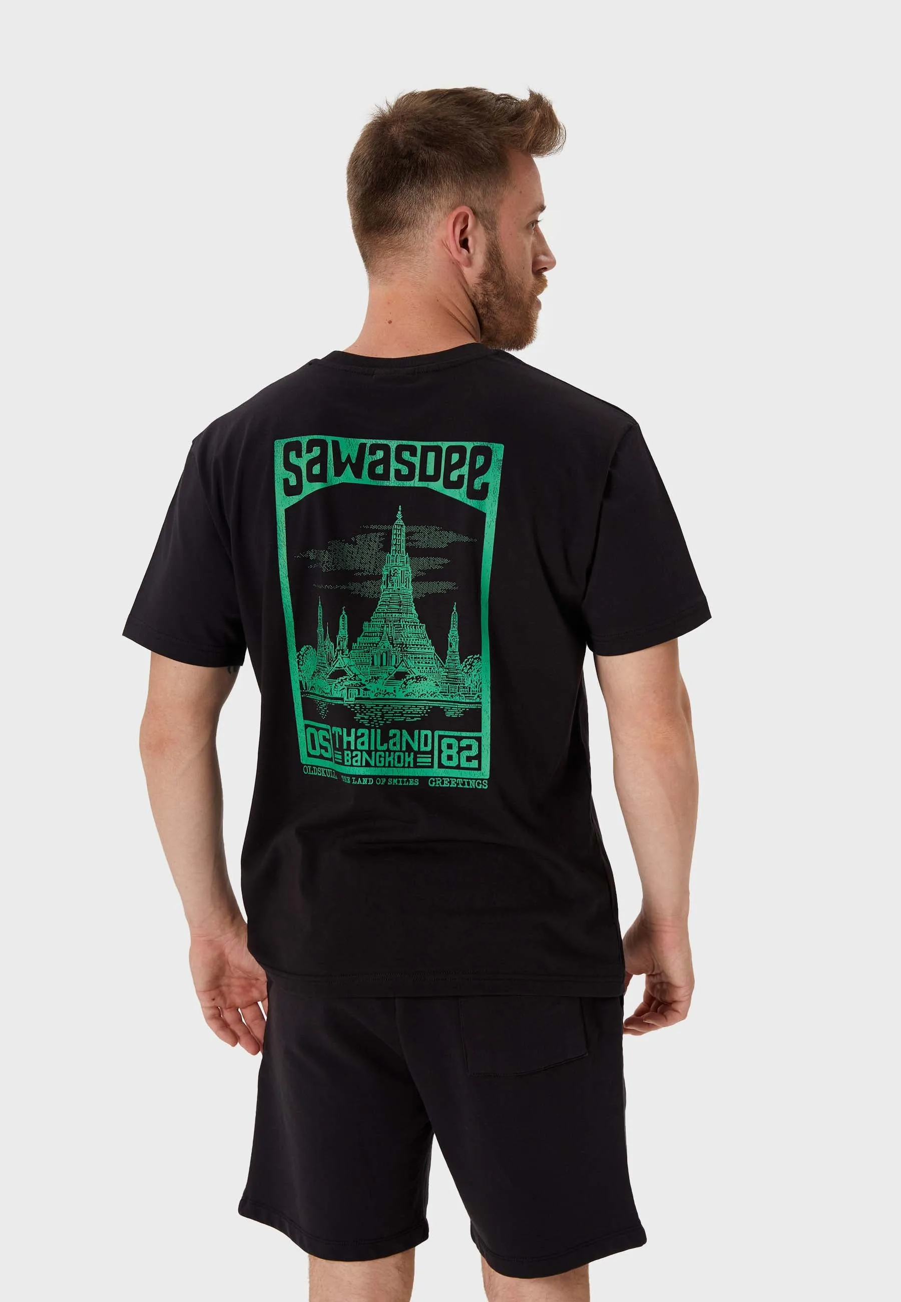 SawadTee Backprint T-Shirt Black
