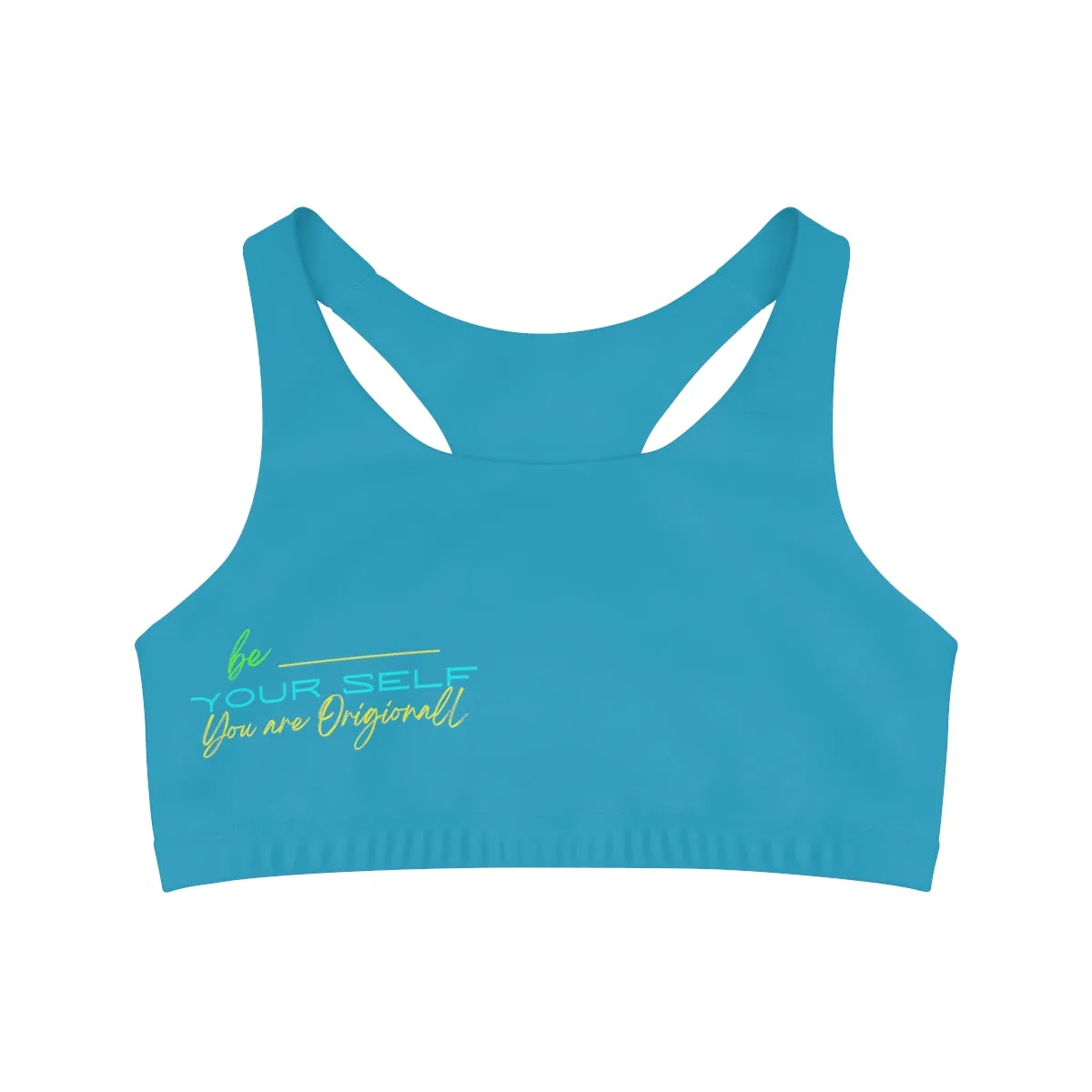 Sports Bra ( Be Yourself ) Turquoise