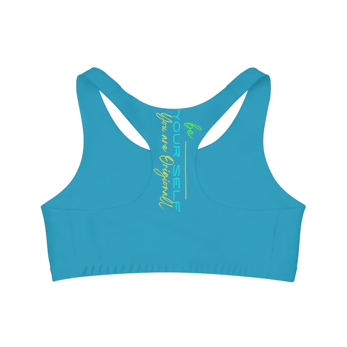 Sports Bra ( Be Yourself ) Turquoise