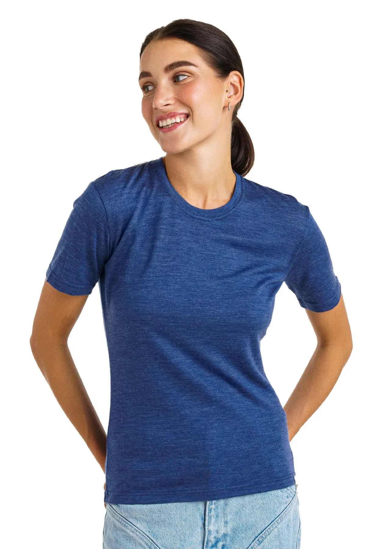 Women's Merino T-shirt 165 Chicago Blues | Crewneck
