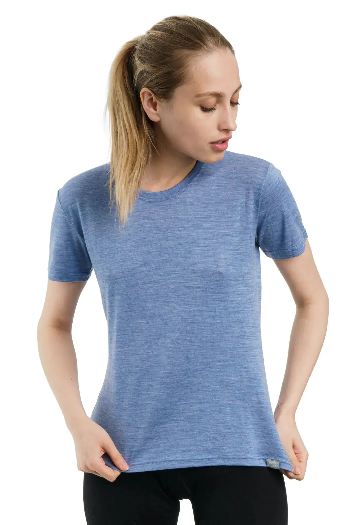 Women's Merino T-shirt 165 Dark Blue | Crewneck