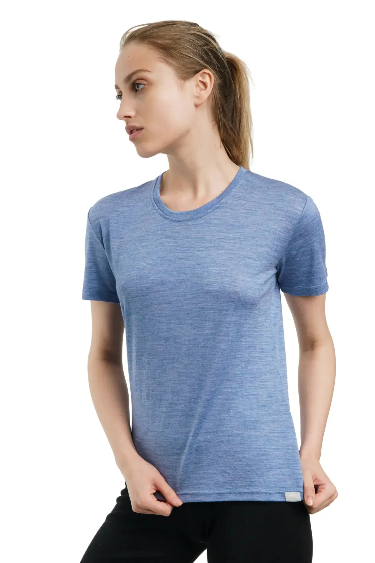 Women's Merino T-shirt 165 Deep Blue | Crewneck ( socks)